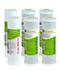 Two Pack High Capacity Pre Filter Set For Essence Series Reverse Osmosis Water Filter System Stages 1 To 3 Includes Sediment And Carbon Block Filters