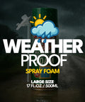 Heavy Duty Expanding Polyurethane Spray Foam 17 Oz multi purpose gap filler, large weatherproof can with spray nozzle.