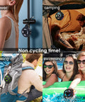 Ride Ready Bike Speaker With Pro Handlebar Mount Bluetooth 5.4 IPX7 Waterproof 10W Bass used in shower, camping, travel, swimming