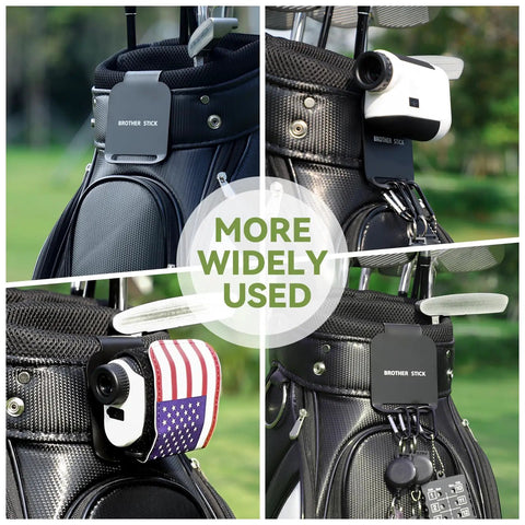 Magnetic Metal Landing Pads For Golf Bags, Quick Fixation For Rangefinders, Towels, Flasks And Carabiners, Rugged Gear Organizer