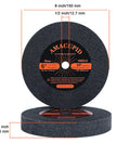 AmaCupid nylon fiber deburring/buffing wheel, 6-inch diameter, 1/2-inch arbor, 180 grit; pair shown.