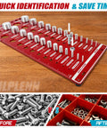 Go To 70 Size Nut And Bolt Thread Checker With 26 Standard 26 Metric And 18 Drill Gauges Bolt Size Finder Tool with ruler