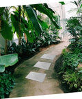 Installed Concrete Paver Molds For Garden Paths And Patios, Reusable Forms With Antique Design For Residential Areas