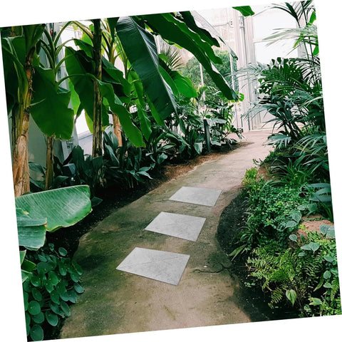 Installed Concrete Paver Molds For Garden Paths And Patios, Reusable Forms With Antique Design For Residential Areas