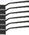 Nylon Wire Brush Set Pack Of 6 For Quick Home Cleaning 7 Inch Offset Handle With Half Inch Nylon Bristles in a row