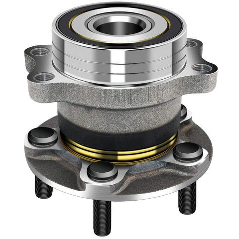 Low Runout Rear Wheel Bearing And Hub Assembly With 5 Lugs For Forester Crosstrek Impreza And XV Crosstrek Replacement 2 Piece Set