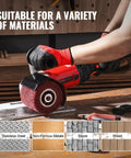 Person using Beast 1200W Burnishing Polishing Tool With Six Speed Settings Handheld Metal Buffing Machine on metal surface.