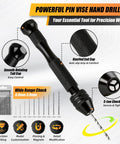 Total Game Changer Kit With Pin Vise And Ten Micro Bits And Hobby Knife And Sanding Sticks And Cleaning Cloth For Crushing Gunpla Miniature And Resin Projects That Look Totally Fresh features a powerful pin vise hand drill for precise model work.