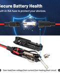 CB Radio Power Cord 12V 3 Pin Plug Fused Replacement Cable with Heavy Duty 16 Gauge Wires and 15A fuse illustration