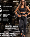 Superior Nylon Weight Lifting Belt Four Inch Wide Core Support Waist Strap built rock solid on athlete in gym setting.