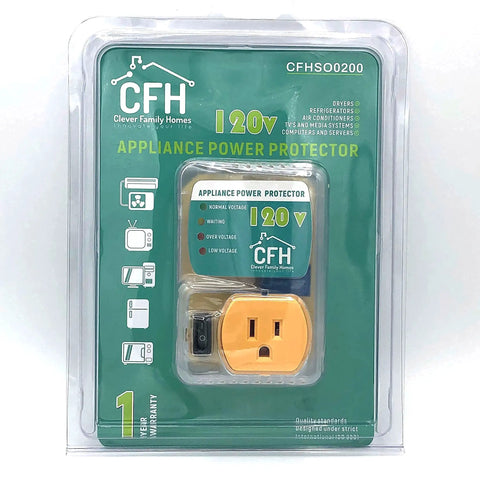 Beefy Heavy Duty 20 Amp 2400 Watt Appliance Surge Protector With Smart Circuit Plug And Outlet Saver Power Cord packaging