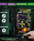 Dope Marble Run DIY Puzzle Kit For Adults And Teens, Alchemy City Infinite Loop With Gear Drive Core, 182cm Urban Rail, Crystal Lift, Auto Staircase Module, A Hands On STEM Hobby Adventure For Men And Women. Sport mode viewing mode with lit marble run and button