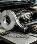 Get Ready For Any Home Rodeo With This 16 Ft DIY Stainless Steel Hose Clamp Kit Featuring Premium Worm Gear Duct Pipe Clamps And Strong Fasteners For Custom Fits On Piping And Plumbing Tasks on engine hose and pipe