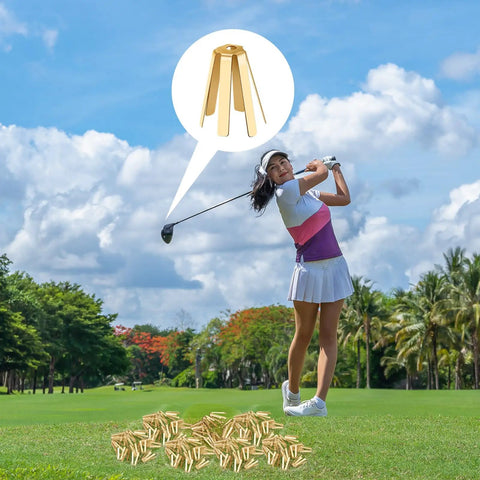 Boss Level Twenty Pack Brass Golf Shaft Adapter Shims For Three Thirty Five To Three Seventy Drivers Irons with golfer in background.