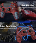 Wireless Controller For PS5 And PC With Hall Effect Joysticks LED Channel Light Turbo 6 Axis Gyro Dual Motors Touchpad