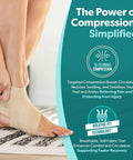 Elastic Ankle Support Sleeve for men and women shown on foot, lightweight latex-free beige small, breathable compression.