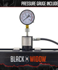 Pressure gauge on 20 Ton Shop Press With Pneumatic Or Hand Pump, Heavy Duty Metal Bending And Straightening Tool for Home Mechanics