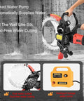 No Sweat Heavy Lifting Electric Ring Saw For Concrete Walls featuring linked water pump and precision cutting for dust-free operation.