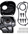 Engine Timing Chain Cover With Gasket Upper And Lower Drop In Ready Direct Fit For 2007 2017 VW Audi Models 1.8T 2.0T parts set.