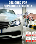 Tornado Nozzle Air Blow Gun For Car Detailing And Home Cleaning used on car in workshop setting