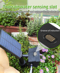 Solar Drip Irrigation System For Outdoor Gardens And Balconies With MPPT Tech 2200mAh Battery Rain Sensor unit close-up
