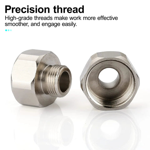 Half Inch Female To Three Eighths Inch Male Reducer Adapter Brass Pipe Fittings Water Hose Connector With Rubber Washer Compression Fitting