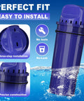 3 Pack Water Filter Replacement For Pitchers And Dispensers 4 In 1 Filtration System with features for easy install and leak-free use.