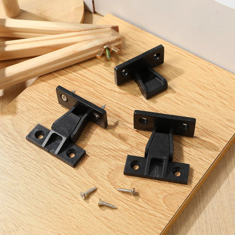 Quick Snap Nylon False Front Cabinet Clips For Furniture Panels 10 Pack Black Hidden Push On Trim Connectors With Screws No Fuss Dead Simple Quick Install Hardware