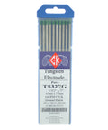 Pack of Pure Tungsten Electrode Five Thirty Second Inch By Seven Inch Ten Pack For AC TIG Welding Aluminum And Magnesium