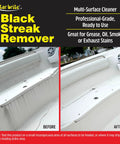 Instant Black Streak Remover Spray For Boats, RVs, Campers And More Quick No Scrub Streak Eliminator Safe On Fiberglass, Metal, Plastic And Painted Surfaces 22 Oz on boat before-and-after