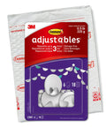 Repositionable Wall Decor Clip Kit With 8 Spring Clips And 24 Mini Squares, White Finish packaging in front of mailing envelope