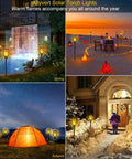4 Pack 43 Inch Solar Torch Lights With 96 LEDs, Outdoor Waterproof Landscape Pathway Lighting in seasonal decor settings