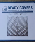 Box for Vented Interlocking Radiator Cover Tiles Set For Home And Office, No Tools Needed, Super Easy Install, White color
