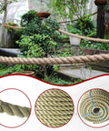 Heavy Duty Three Quarters Inch Polyethylene Rope 100 Feet 3 Strand For Indoor And Outdoor Use in garden setting