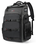 40L Outdoor Drone Backpack With DIY One Piece Partition Ultra Roomy Space For 2 To 3 Drones Or Cameras Fits Mavic 4 Pro Air 3S Avata 360 Mini 5 Pro And Accessories Ready For Any Adventure, black with durable design and multiple compartments.