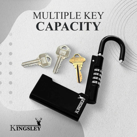 Weather Resistant Hanging Key Safe Lock Box for Realtors Real Estate Pros and Vacation Rentals resettable combination