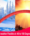 Heavy-Duty Hybrid Air Compressor Hose, Built Like A Tank With Hella Flexible Kink-Free Design, 1/4 Inch Id By 25 Feet in winter and sunny settings.