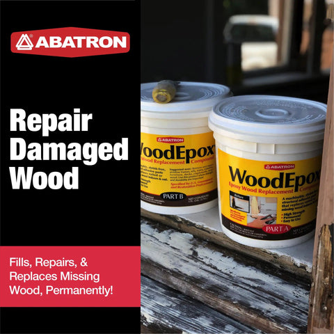 Wood Epoxy Repair Kit 2 Quart 2 Part Structural Epoxy Adhesive Filler For Wood Repair And Restoration Of Windows Doors Trim Posts And Columns