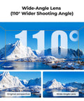 Wide Angle Lens For DJI Mavic 4 Pro Drone, 108 Degree Field Of View, Expands Landscape And Sky Shots, comparison of perspectives.