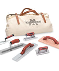 Concrete Starter Tool Kit In Tough Canvas Bag With Six Essential Tools Including Finishing Trowel, Made In USA CTK2
