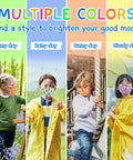 Kids wearing colorful Kids KN95 Face Masks 30 Pack With 5 Layers Disposable Protective Covers Small Size For Kiddos Boys And Girls