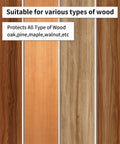 Wood samples showcasing various types of wood finishes, suitable for Dead Solid Pure Tung Oil, 100 Percent Natural Wood Finish.