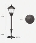 Diagram of Six Pack 1.5W LED Outdoor Pathway Lights Low Voltage Kit With 100 Lumen Warm White 3000K Bronze Metal Hardwired Walkway Lights