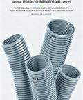 Heavy Duty Flame Resistant Corrugated Cable Conduit Featuring Flexible Wire Cover Sleeves In Slick Gray Double Wave Build