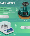 Digital Fabric GSM Scale 1000g With 3 Textile Units G, G/m², Oz/Yd², 110V Pro-Grade Weight Balance with Disc Sampler Cutter.