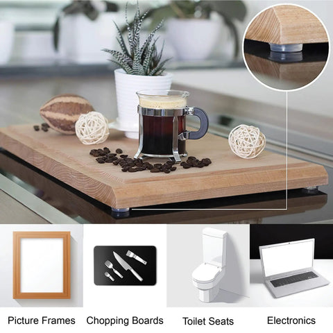 Clear 100 Pack Cabinet Door Bumpers With Adhesive Pads Half Inch Diameter for scratch-free glass tops support.