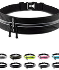 Hands Free Running Belt For Men And Women Secure Phone Pouch With Key Clip And Essentials Holder Fits 24.5 To 35.5 Inch Waists