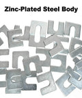 Pro Grade Auto Body Alignment Shim Kit Set, Zinc Plated Steel Shims For Fender And Door Adjustment, 30-Piece Shims Display