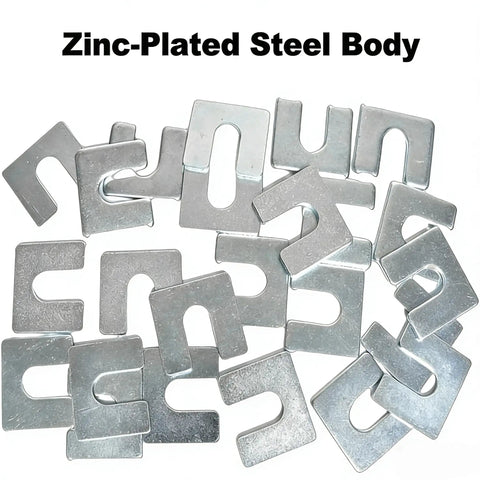 Pro Grade Auto Body Alignment Shim Kit Set, Zinc Plated Steel Shims For Fender And Door Adjustment, 30-Piece Shims Display