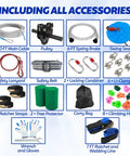 Zip Line Kit For Backyard Fun 200 Feet Long And Ready For Action Holds Up To 400 Pounds Heavy Duty Stainless Cable Removable Trolley Accessories